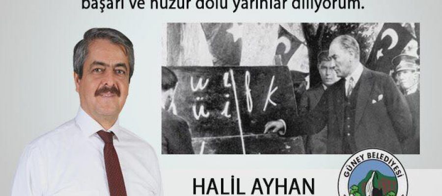 BAŞKAN AYHAN'DAN ÖĞRETMENLER GÜNÜ MESAJI