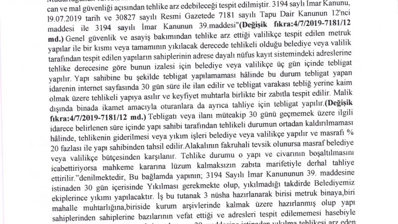 Tilkilik Mahallesi(104 ada 12 parsel)